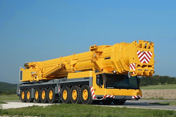 dźwig żuraw samochodowy samojezdny Liebherr LTM 1500 500 ton, usługi, wynajem Poznań, wielkopolskie - Dźwigus